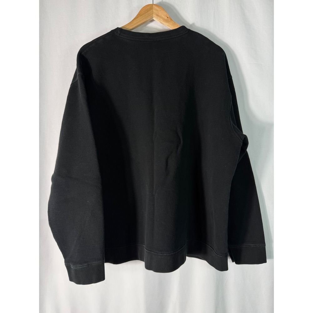 Cheetah Mens Black Crewneck Sweatshirt XXL Cotton Blend Fleece Pullover - Picture 8 of 8